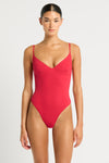 Alana One Piece in Cherry Lycra | bond-eye Australia