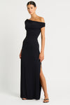 Nixi Maxi Dress in Black Lycra | bond-eye Australia