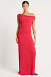 Nixi Maxi Dress in Cherry Lycra | bond-eye Australia