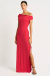 Nixi Maxi Dress in Cherry Lycra | bond-eye Australia