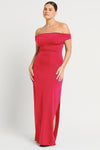 Nixi Maxi Dress in Cherry Lycra | bond-eye Australia