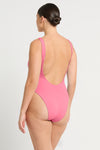 Lucia One Piece in Cherry Hibiscus Lycra | bond-eye Australia