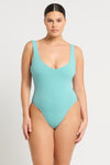 Lucia One Piece in Cirrus Moonstone Lycra | bond-eye Australia