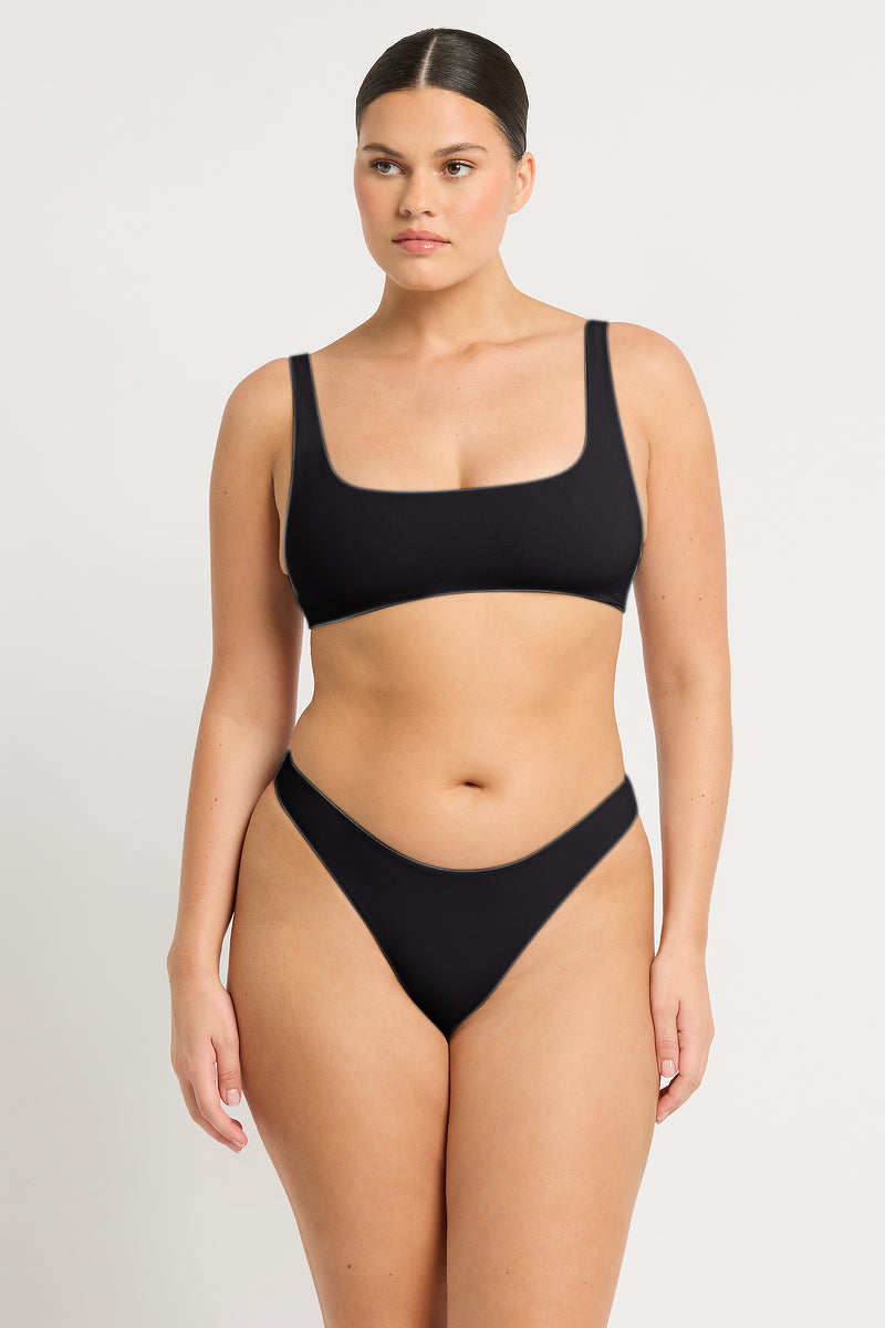 Siara Brief in Black Arabica Lycra | bond-eye Australia