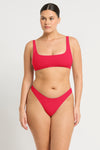 Siara Brief in Cherry Hibiscus Lycra | bond-eye Australia