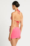 Freya Top/Skirt in Cherry Hibiscus Lycra | bond-eye Australia