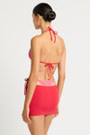 Freya Top/Skirt in Cherry Hibiscus Lycra | bond-eye Australia