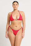 Indi Triangle in Cherry Hibiscus Lycra | bond-eye Australia