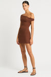 Nixi Mini Dress in Arabica | bond-eye Australia