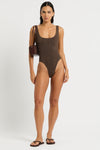 Madison One Piece in Cocoa - Nina Front
