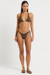Beaded Sofie Triangle in Cocoa - Nina Front