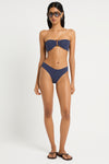 Rio Brief in Mid Blue / Nocturne - Giovanna Detail Crop