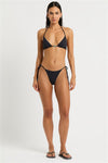 Beaded India Triangle in Black / Coconut - Nina Front