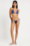 Tegan Triangle in Mid Blue / Nocturne - Giovanna Detail Crop