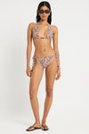 Beaded Cher Triangle in Papillon / Fig - Giovanna Front