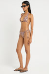 Beaded Cher Triangle in Papillon / Fig - Giovanna Side