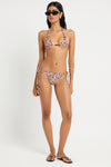 Beaded Cher Triangle in Papillon / Fig - Giovanna Detail Crop