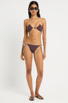 Beaded Cher Triangle in Papillon / Fig - Giovanna Campaign