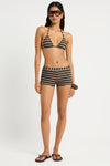 Isla Triangle in Black / Sandstone - Giovanna Front