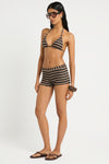 Esme Short in Black / Sandstone - Giovanna Side