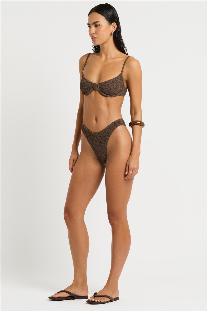 Gracie Balconette in Cocoa - Nina Side