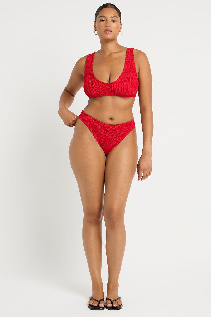 Curve Christy Brief in Baywatch Red - Amanda Front