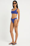 Quinn Crop in Mid Blue / Nocturne - Giovanna Front