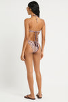 Ida Tie Back Bandeau in Papillon / Fig - Giovanna Back