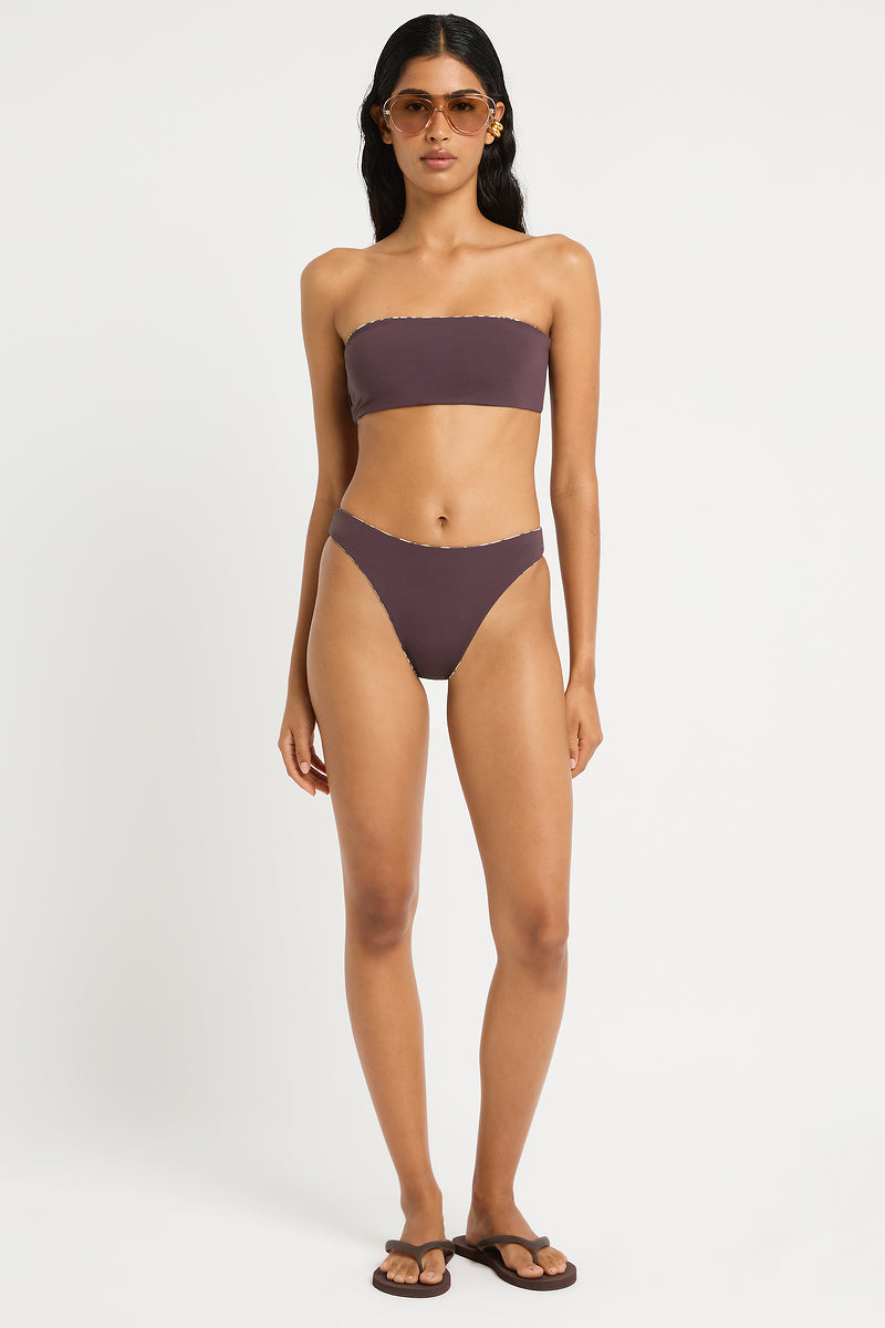 Crista Brief in Papillon / Fig - Giovanna Detail Crop