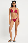 Beaded Ingrid Triangle in Wine - Giovanna Front