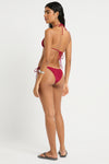 Beaded Ingrid Triangle in Wine - Giovanna Back