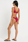 Ring Malibu Crop in Wine - Giovanna Back