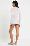 Faye Cardigan in Chrome - Giovanna Side