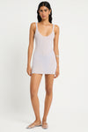 Gabriella Mini Dress in Chrome - Giovanna Front