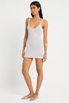 Gabriella Mini Dress in Chrome - Giovanna Side