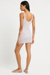 Gabriella Mini Dress in Chrome - Giovanna Back