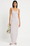 Cecilia Maxi Skirt in Chrome - Giovanna Front