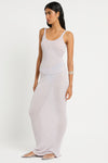 Cecilia Maxi Skirt in Chrome - Giovanna Side