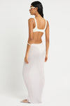 Cecilia Maxi Skirt in Chrome - Giovanna Back