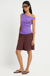 Callie Shorts in Umber - Giovanna Side