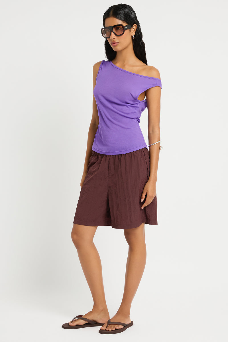 Callie Shorts in Umber - Giovanna Side