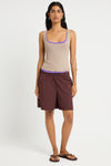 Callie Shorts in Umber - Giovanna Campaign