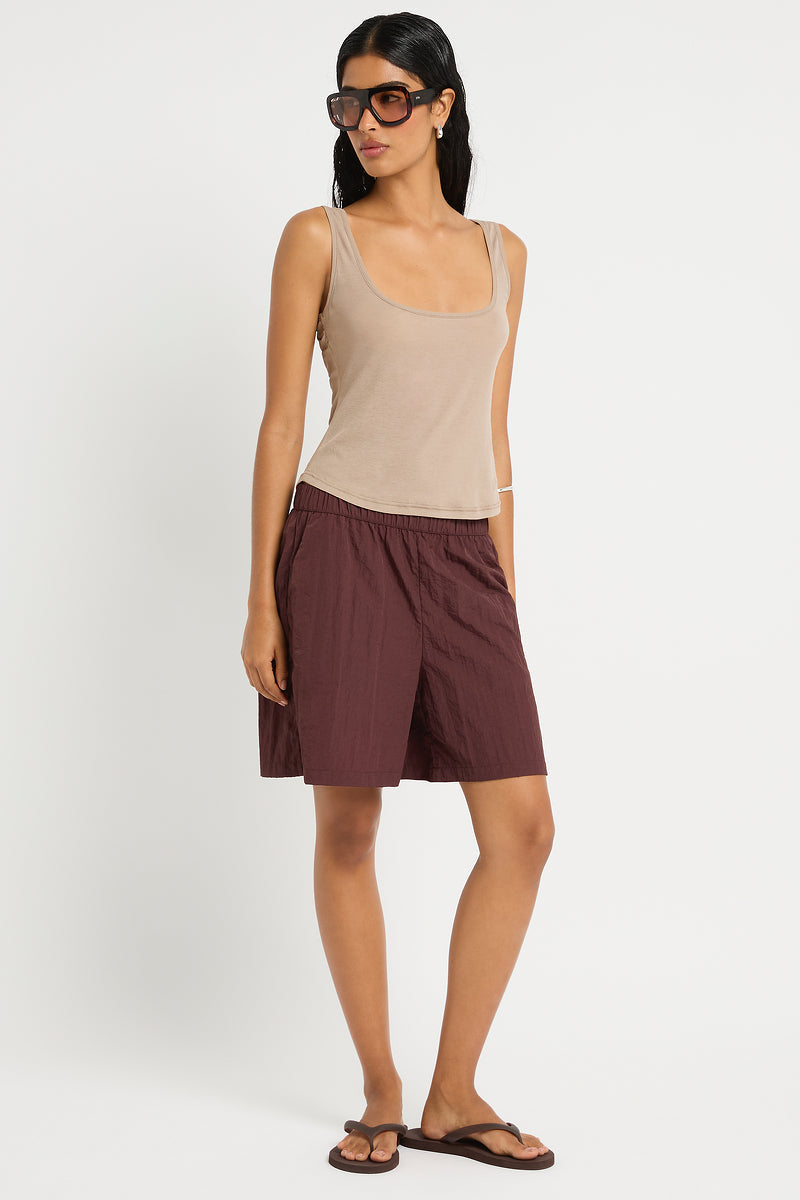 Callie Shorts in Umber - Giovanna Front