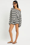 Nevaeh Short in Black / Sandstone / White - Giovanna Back
