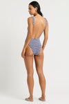 Mara One Piece - Navy / White