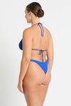 Crinkle multi wear triangle bikini top, Sofie Triangle in Cobalt