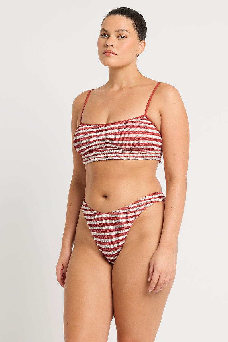 Christy Brief in Rooibos Stripe | bond-eye Australia