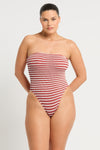 Fane One Piece in Rooibos Stripe | bond-eye Australia