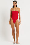 Fane One Piece in Baywatch Red - Nina Front