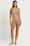 Gracie Balconette - Navy / White